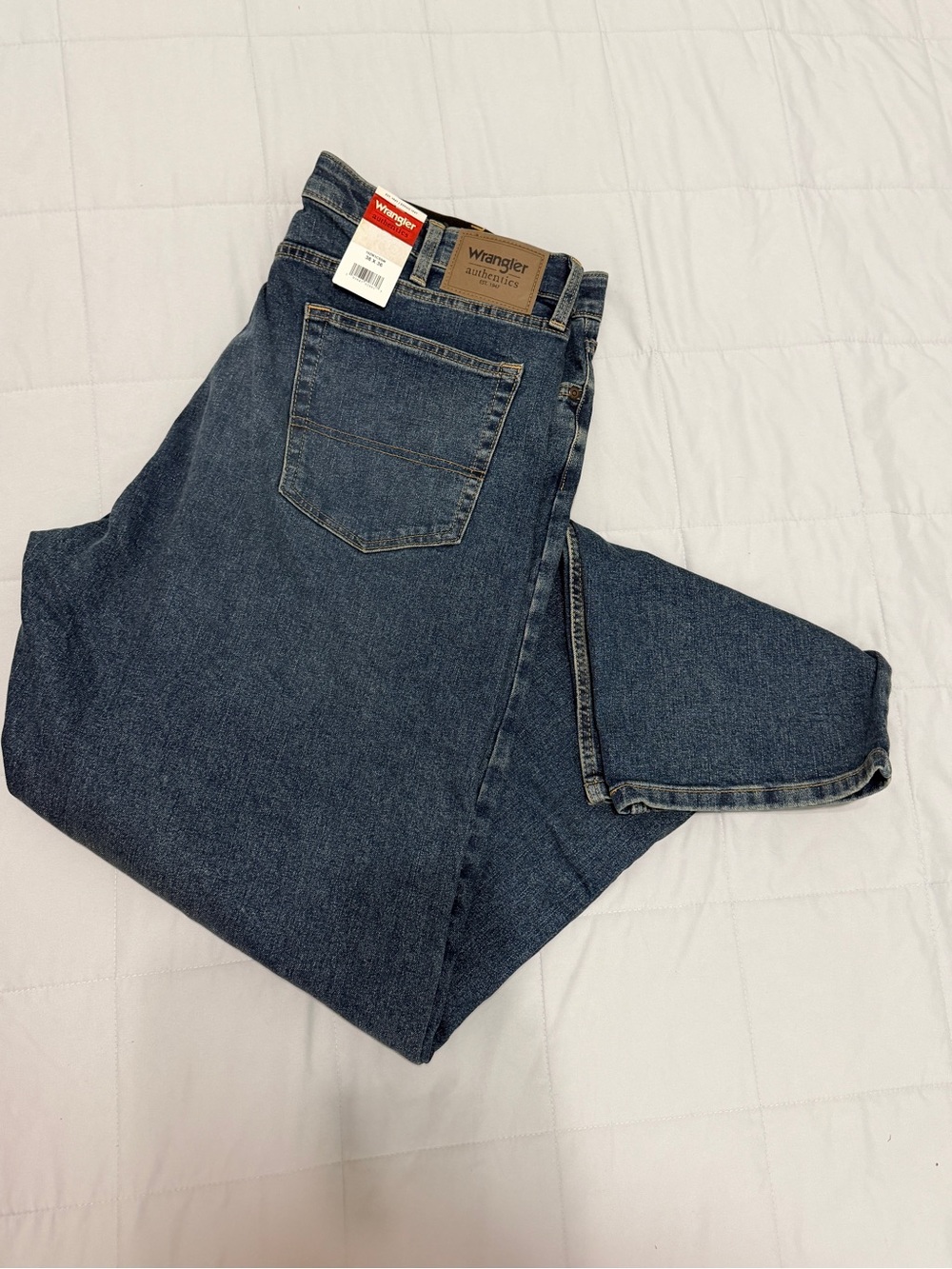 Wrangler Men’s Relaxed Fit Jeans - Indigo Blue